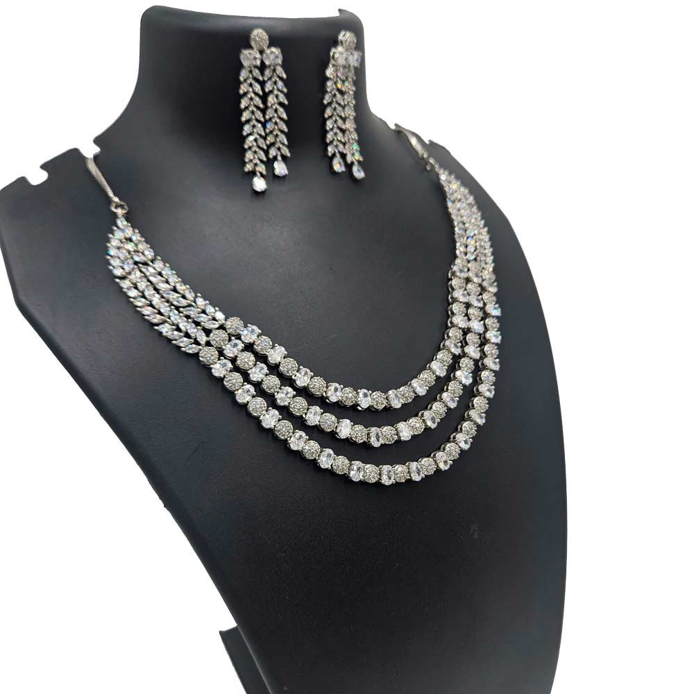AD Multi-Layered Necklace Set