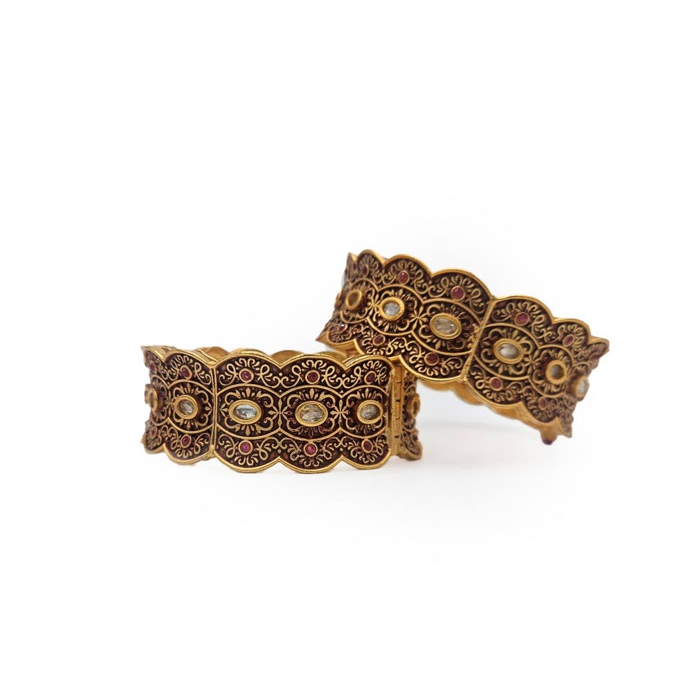 Traditional Gold Wave Kada