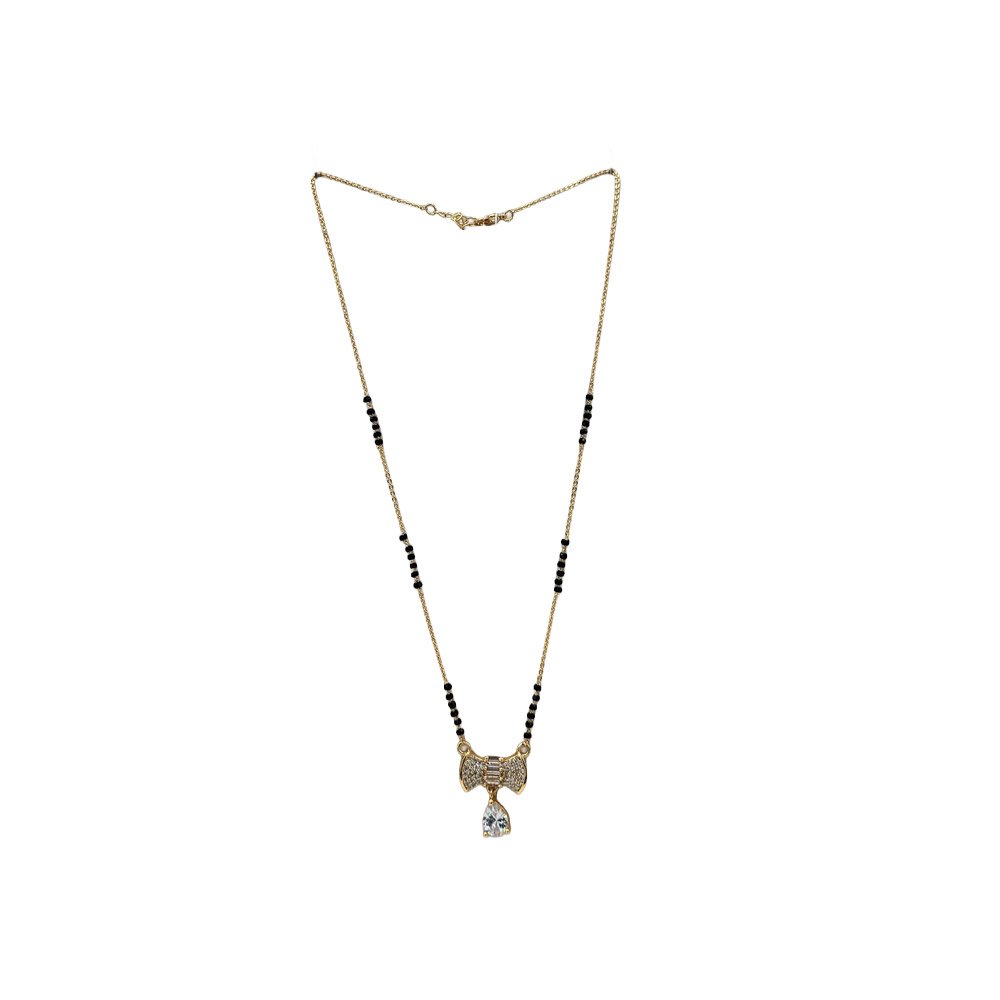 Bow Design 1 Gram Gold Mangalsutra