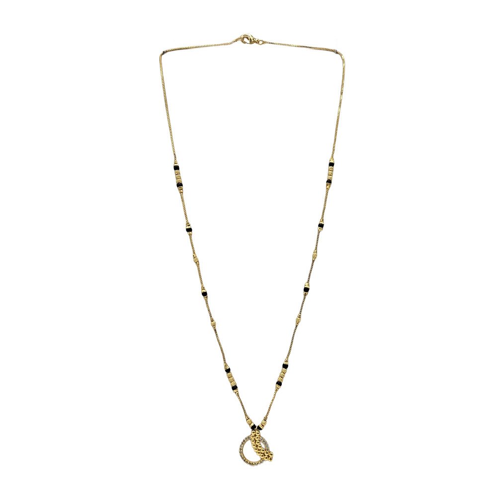 Simple 1 Gram Gold Pendant Necklace