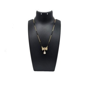 Bow Design 1 Gram Gold Mangalsutra