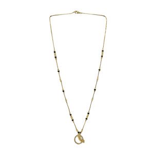Simple 1 Gram Gold Pendant Necklace
