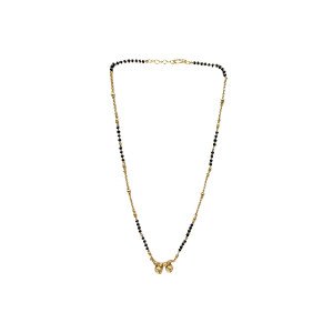Black Beaded 1 Gram Gold Vati Mangalsutra